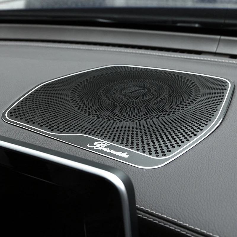 

For Mercedes Benz W205 GLC C Class C180 C200 Car styling Audio Speaker Dashboard Loudspeaker Cover Stickers Trim Accessories LHD