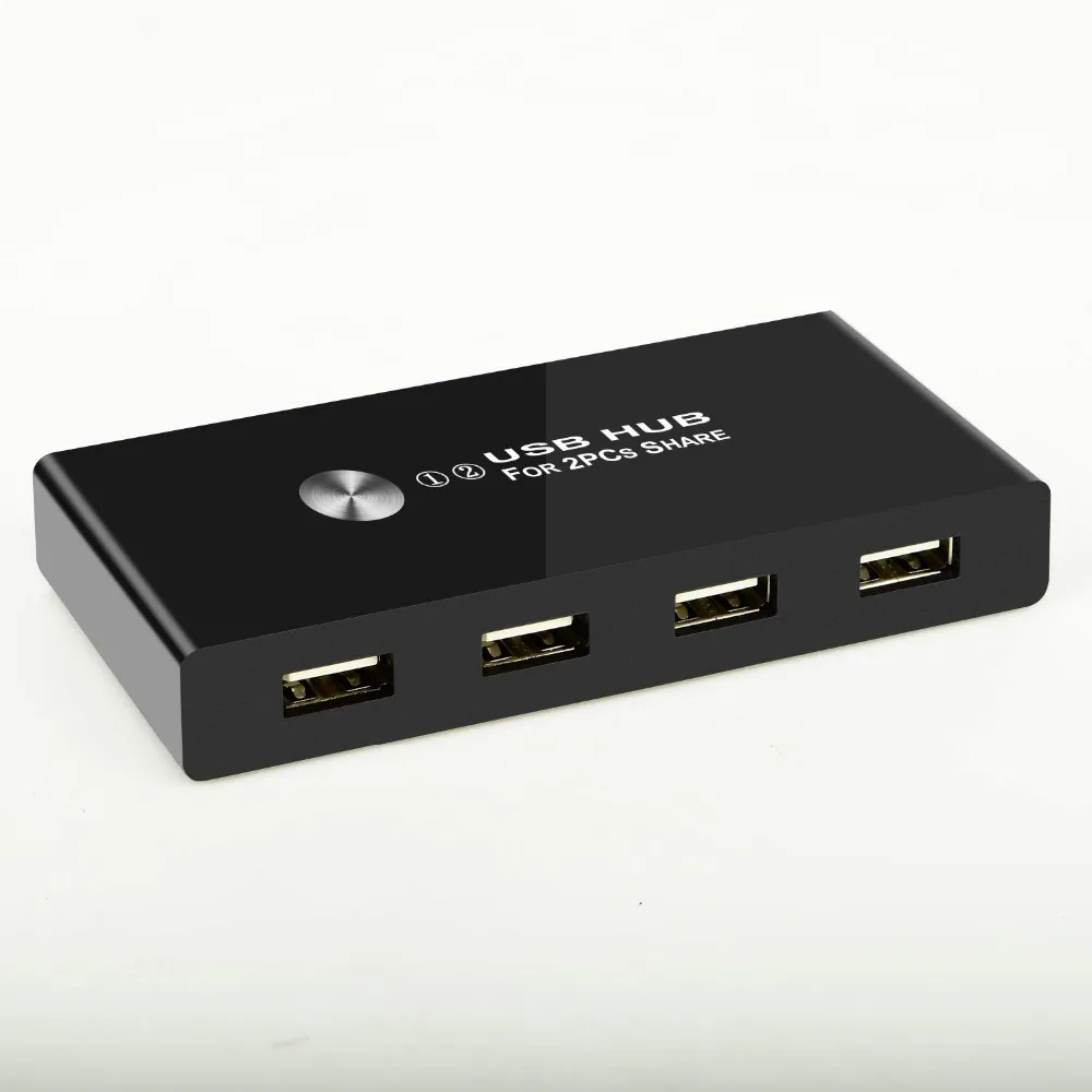 

USB Hub,4 Port USB 2.0 Portable Data Hub with One-Button Swapping Applicable cable