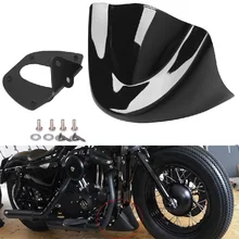 Motorcycle Front fender bobber Front Chin Spoiler Air Dam Fairing Cover Mudguard Fit For Harley Sportster