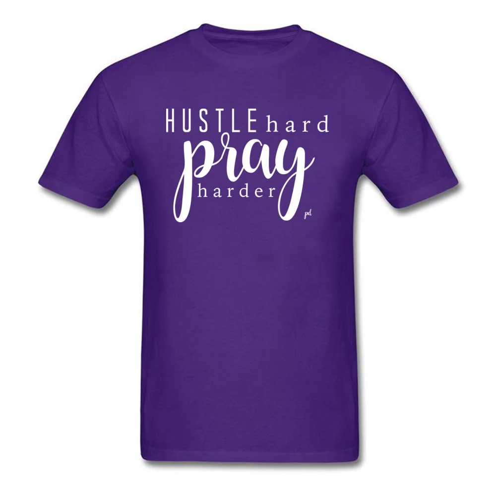 HUSTLE HARD PRAY HARDER Unisex_purple