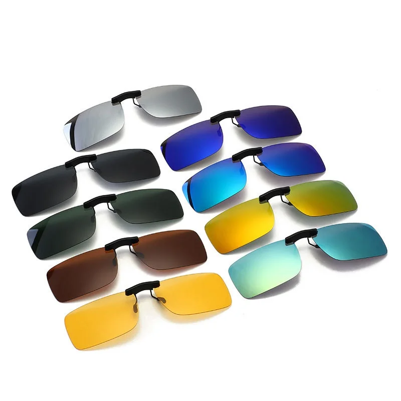 

Vazrobe Clip on Sunglasses Lens Polarized Driving Night Anti Reflective UV400 Myopia Eyeglasses Anti Reflective Optical Driver