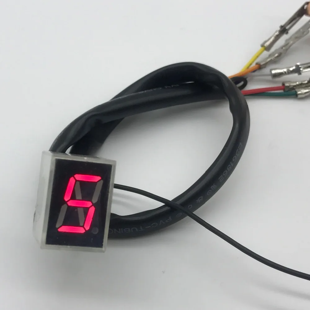 

Mortorcycle Parts Red LED Universal Digital Gear Indicator Display Shift Lever Sensor
