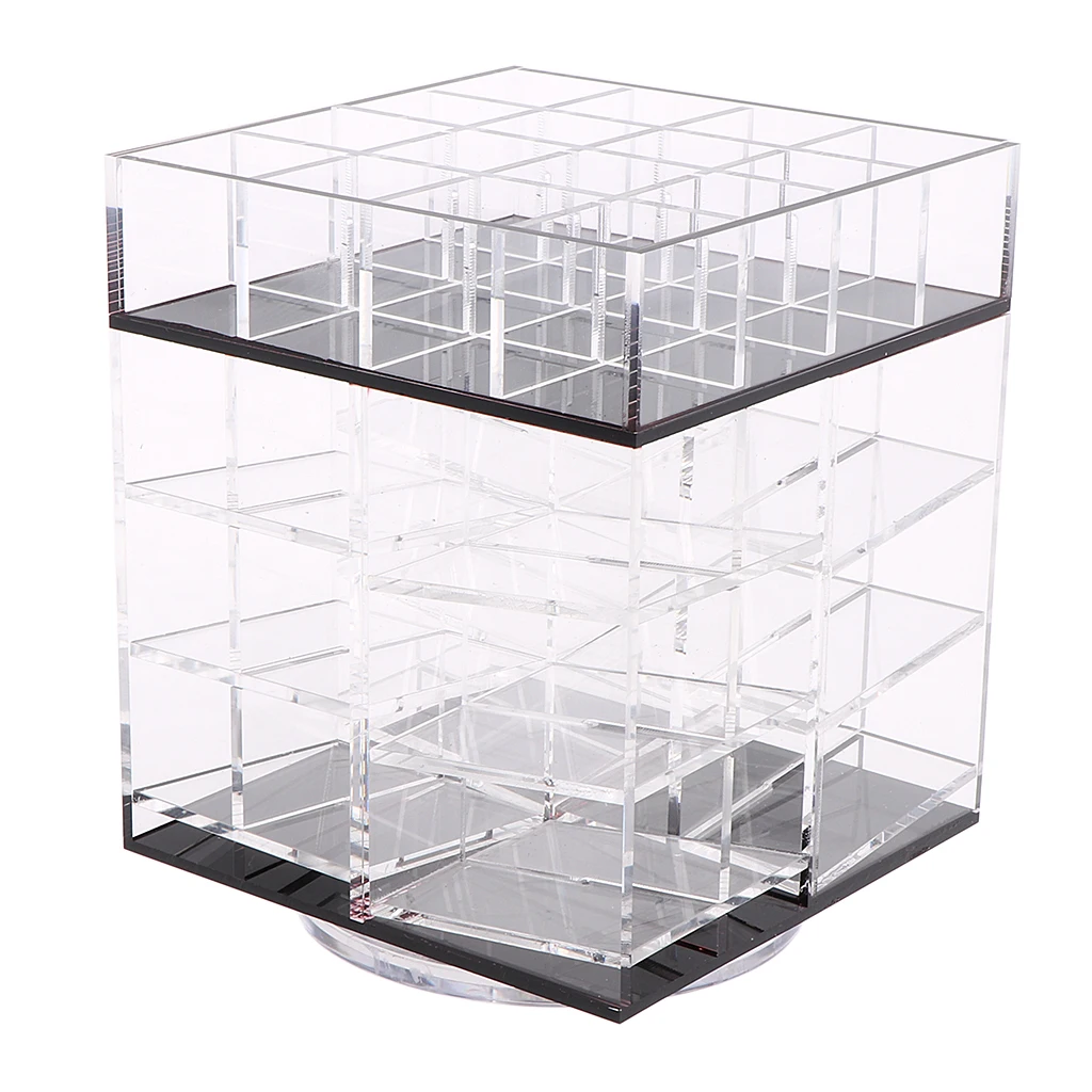 Chic Tower Lipstick Set Organizer Alotpower Acrylic Lip Balm Storage Case 40 Lip Stick Holder Space Wonderful Gift