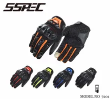 SSPEC novo neutro tela sensível ao toque luvas de couro da motocicleta luvas de equitação da motocicleta confortável respirável 5 cores