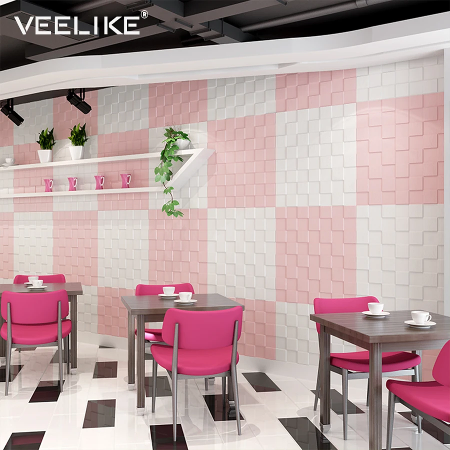 4PCS PE Foam 3D Wall Stickers Safety Home Decor Wallpaper DIY Wall Decor Mosaic Panels Living Room Bedroom Decorative Wall Paper 4PCS PE Foam 3D Wall Stickers Safety Home Decor Wallpaper DIY Wall Decor Mosaic Panels Living Room Bedroom Decorative Wall Paper