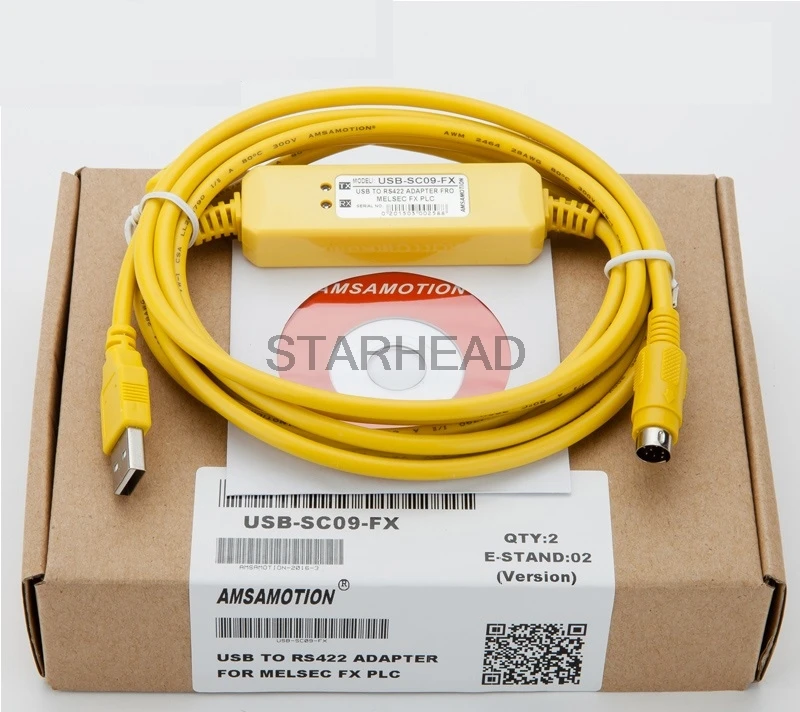 Умный гибкий кабель для программирования Mitsubishi MELSEC FX series PLC поддержка WIN7 USB SC09
