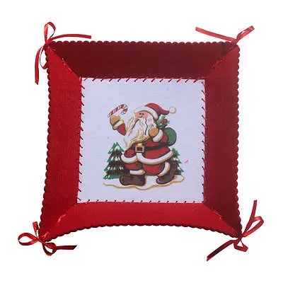 

Christmas Table Decor Party Hanging Decoration Xmas Fruit Storage Container Gift Candy Backet