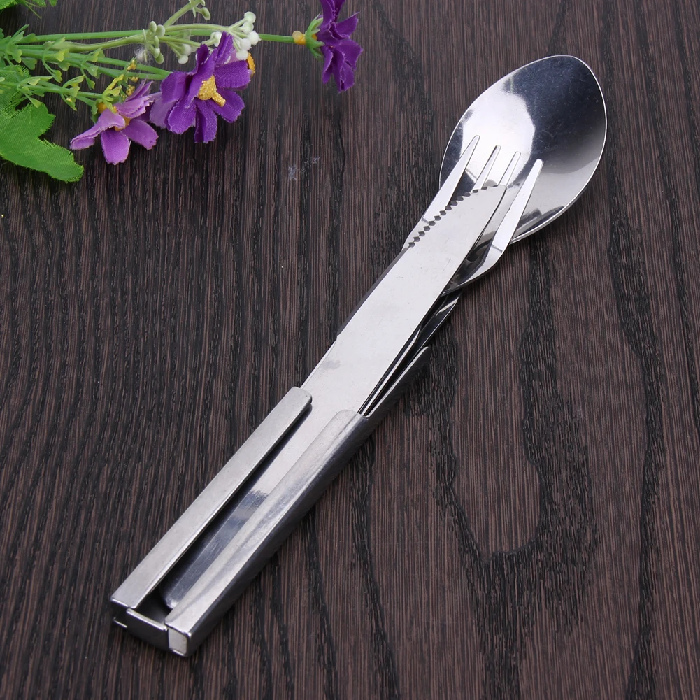 раздвижная ложка. складная ложка. ложка складная титановая. складная ложка. ложка из нержавейки для том яма.