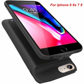 

For Iphone 6 Battery Case 3800 Mah Charger Case Smart Wireless Charging Phone Cover Power Bank For iphone 6 6s 7 8 Battery Case