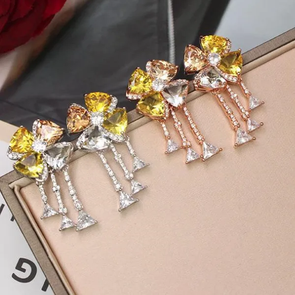 

Designer Fashion Copper Jewelry 3A Cubic Zirconia Party Earring