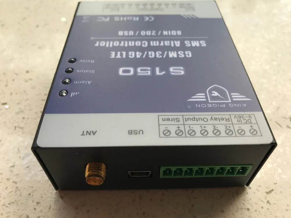 240VAC/3A контроллер охранной сигнализации gsm sms RTU контроллер домашней автоматизации с 8 входами S150 реле сухого контакта