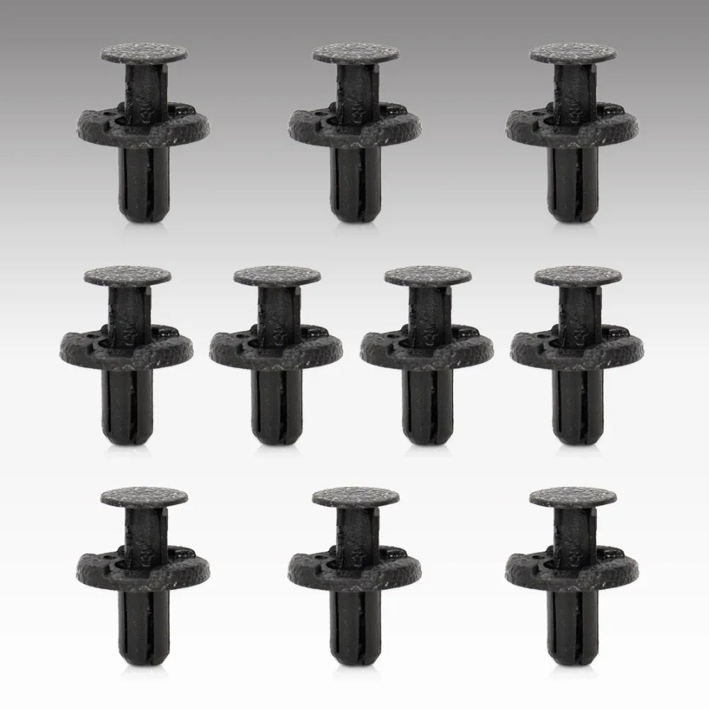 DWCX 10x Black Nylon Front Bumper Type Trim Clips Retainer 11296 AG000