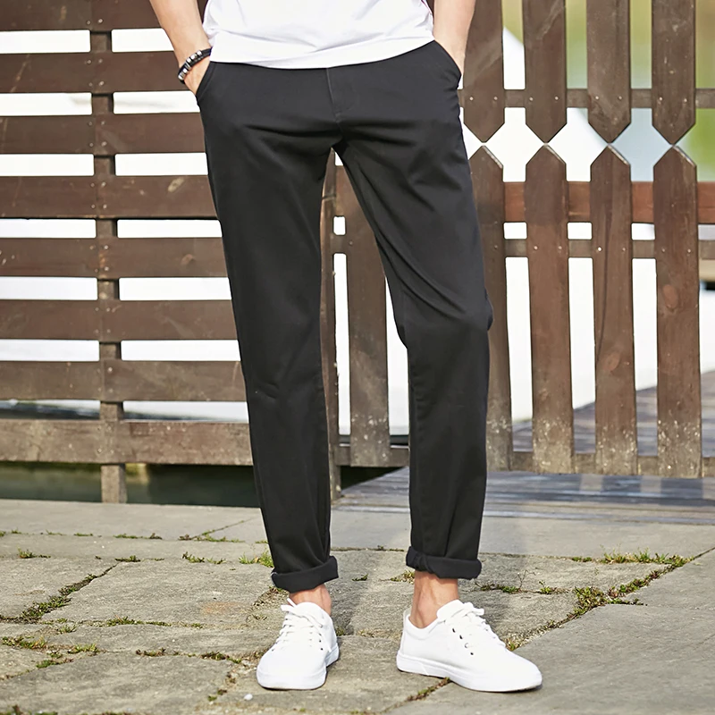 Pioneer Camp 2019 Casual Pants Men Brand Clothing High Quality Autumn Long Khaki Pants Elastic Plus Size Male Trousers AXX902191