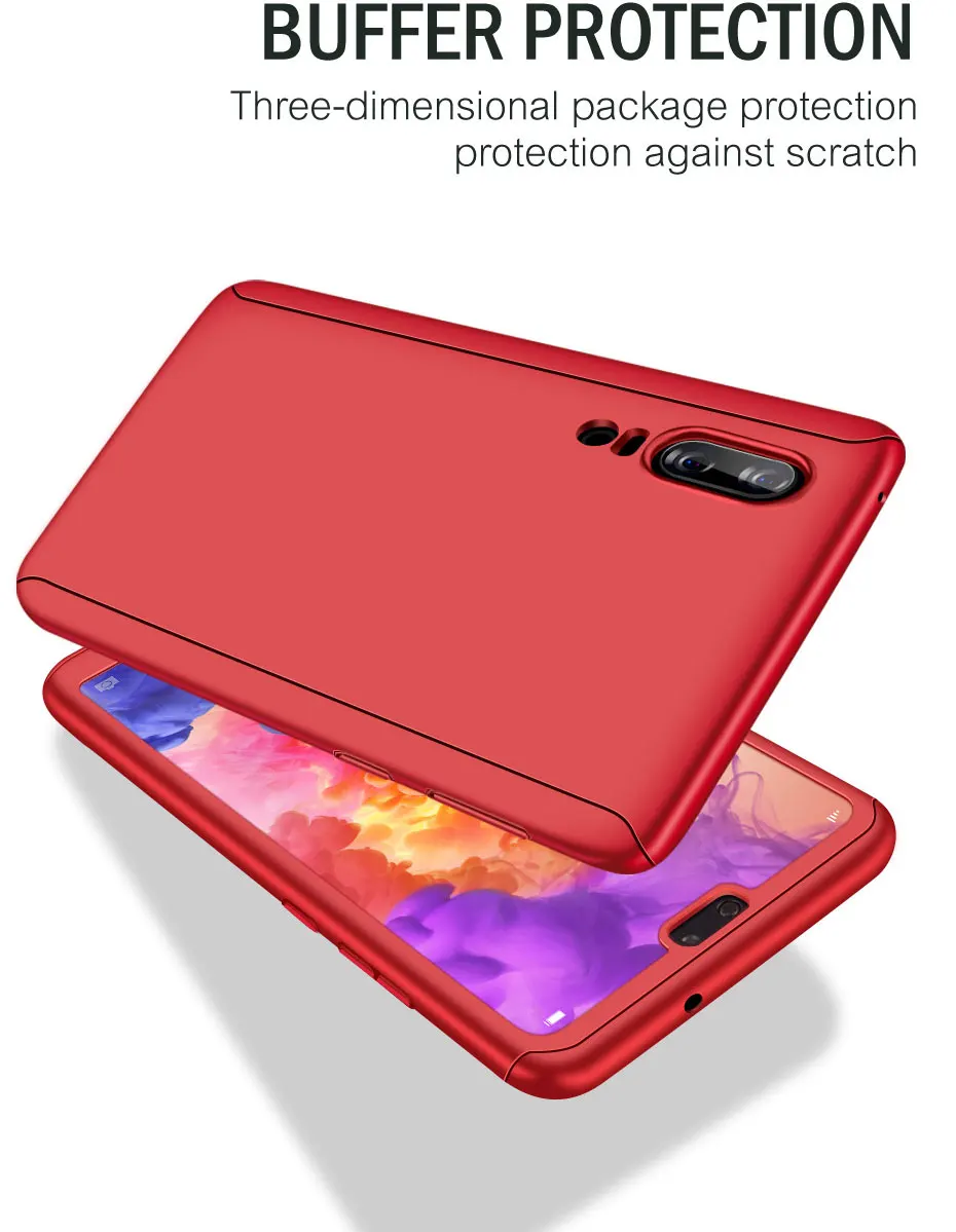 MOUSEMI Hard Case For Huawei P20 Lite Back Cover 360 Full Body With Tempered Glass On For Huawei P20 Lite P10 Lite P10 Plus Case (8)
