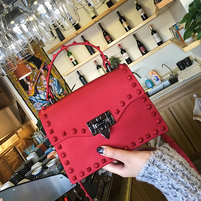 

2019 New Women Messenger Bags Luxury Handbags Women Bags Designer Jelly Bag Fashion Shoulder Bag Females PU Leather Handbags