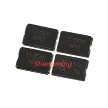 100 шт. 13,56 МГц 8 М 8,000 10 месяцев, 12 месяцев, 20 м 16 м 20 22,1184 от 24 мес. до 25 м 27M 27,12 м 11,0592 м 2Pin 5032 smd Кварцевый резонатор с украшением в виде кристаллов