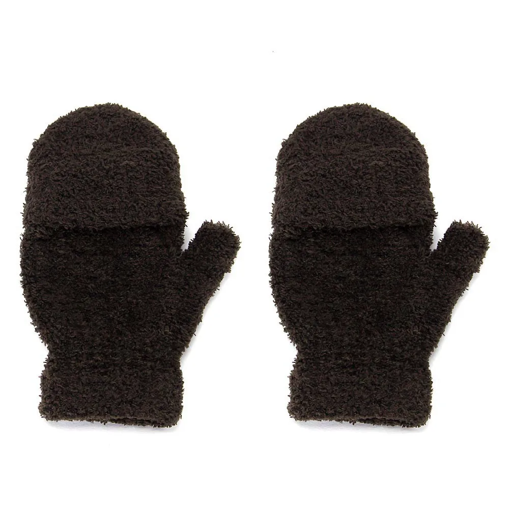 Перчатки женские черные перчатки девушки дамы руки запястья теплые зимние перчатки без пальцев митенки luvas femininas-30