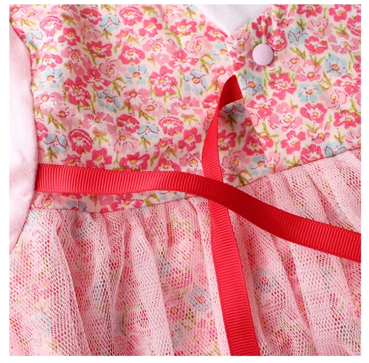 Платье для малышей от 9 месяцев до 2 лет, костюм принцессы с длинными рукавами и принтом, традиционные детские платья hanfu для маленьких девочек, весенняя одежда