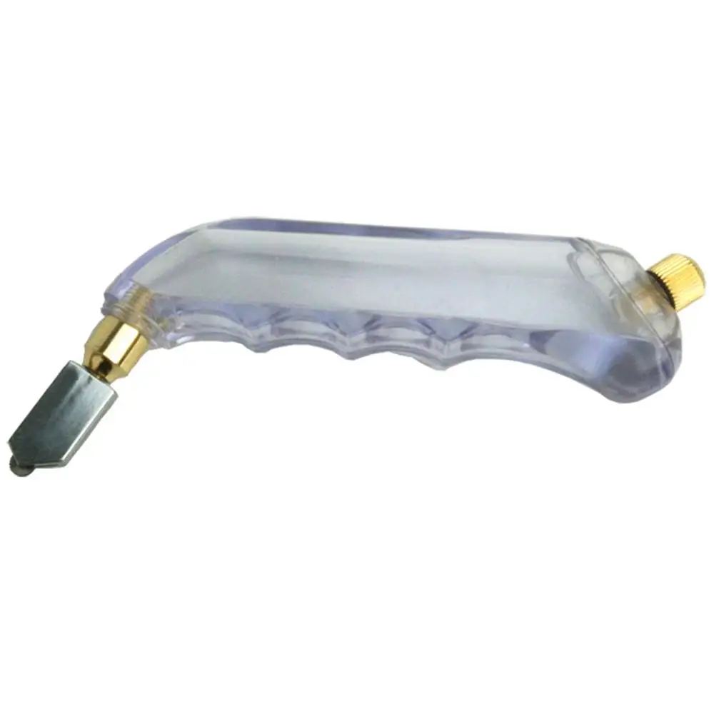 1pc Pistol Grip 0iled Glass Cutter Tungsten Carbide Stained Glass Cutting Tool Hand Tools Color Random