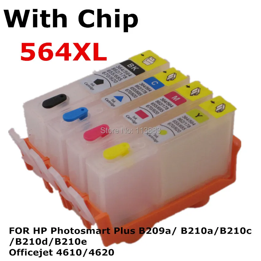 BLOOM compatible For hp 564 Refillable ink Cartridge for HP Photosmart 7515 7520 B109a B109n