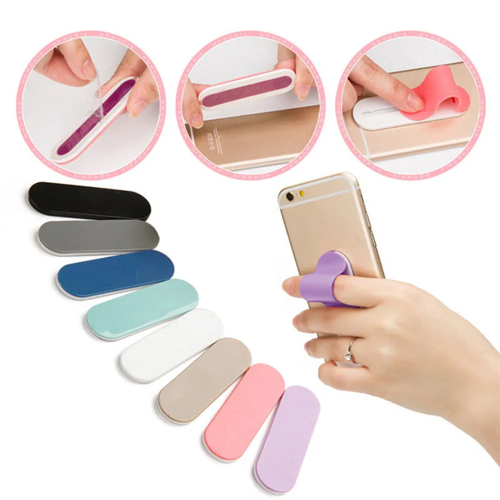 

CARPRIE Mount Holder Universal Phone Holder Stand Anti-Skid Pasted Phone Bracket Finger Ring Stand Tablet Desk Grip For Phones