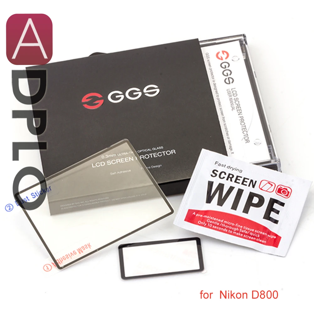 Larmor GGS Self adhesive Screen Protector Suit For Nikon D800 Camera