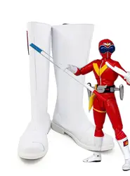 Himitsu Sentai Gorenger Akaranger ботинки для костюмированной вечеринки белые туфли изготовленный на заказ любой размер Супер Sentai Косплэй