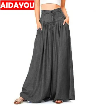 

Womens Casual Pants Plus Size 5XL Wide Leg High Elastic Stretch High Waist Top Fashion Loose Palazzo Pants Elegant ouc2477a
