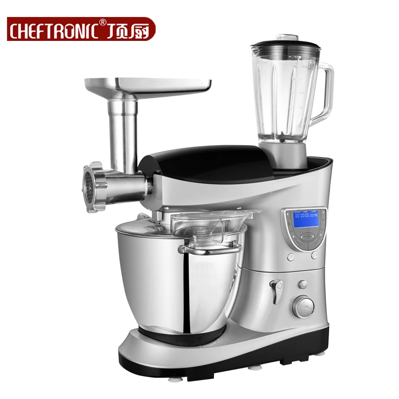 Murah 220 V Multifungsi LCD Profesional Listrik Susu Kue Adonan Mixer 7L Milkshake Pemukul Telur Blender Makanan Auto Pemanasan dengan timer