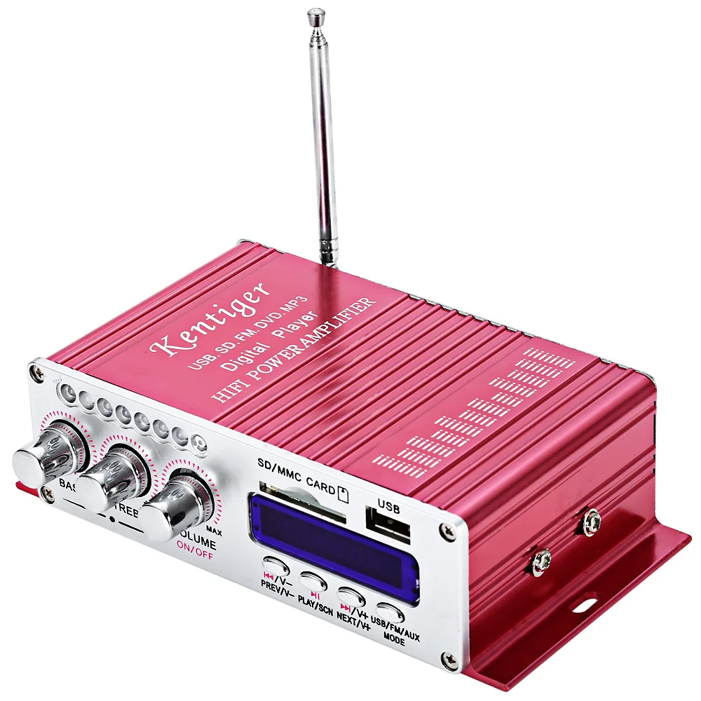 HY 502 USB FM аудио стерео усилитель радио MP3 Динамик светодио дный Hi Fi 2 канальный