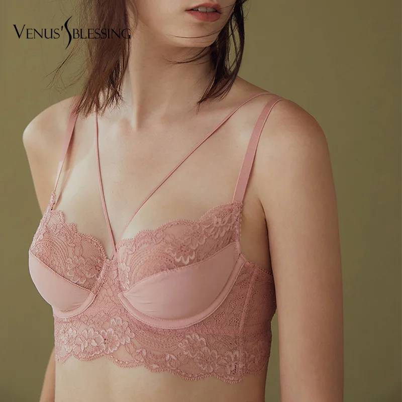 

Women Lingerie Sexy Lace Bra Set Push Up Across Bra High Waist G-string Underwear Suit Women Lingerie Set