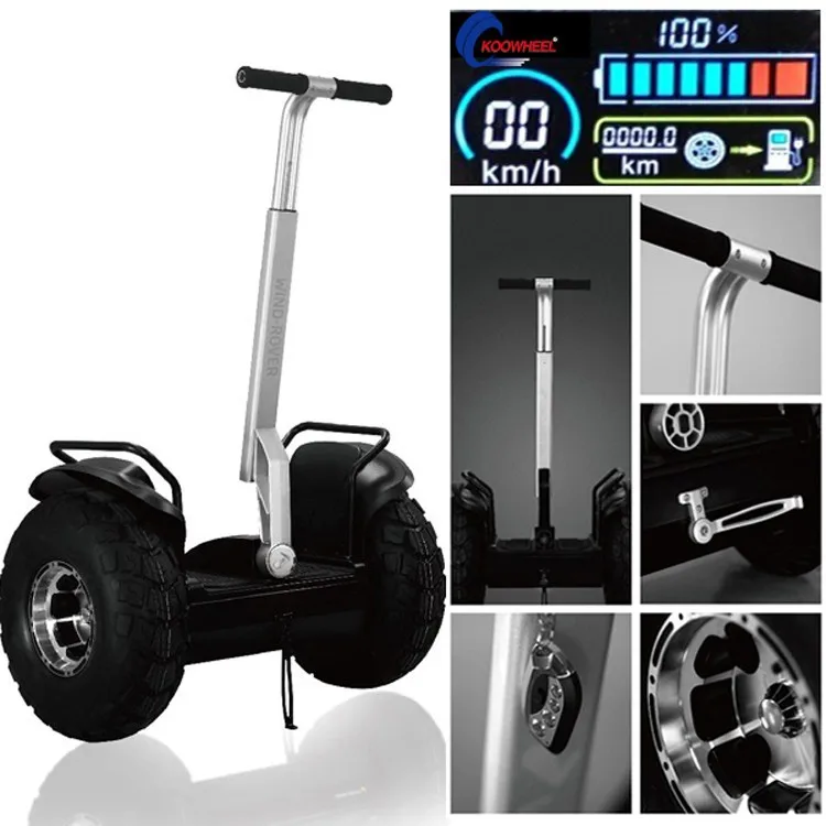 Гольф версия внедорожный 2 колесный Электрический стоячий скутер с поручнем