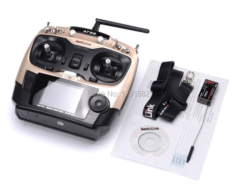 

Radiolink AT9S R9DS Radio Remote Control System DSSS & FHSS 2.4G 9CH Transmitter & Receiver for Quadcopter Helicopter mode 2