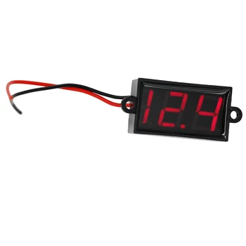 

New mini LED Digital Voltmeter Voltage Panel Gauge Tester power DC 3.50-30.0V Waterproof two wires volt Monitor for car Moto