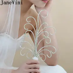 JaneVini Fiori Matrimonio 2019 Стразы Свадебный букет невесты с цветами в руках букеты роскошные невесты фотографии интимные аксессуары