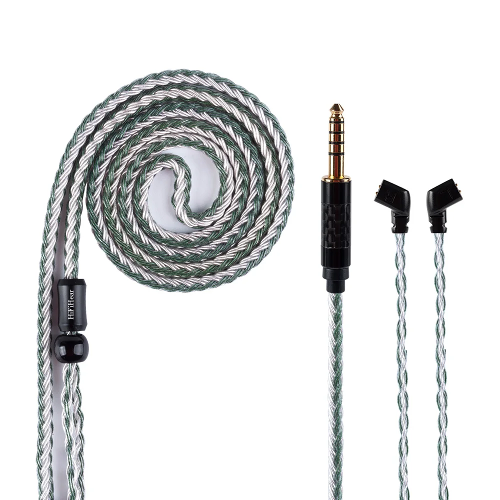 

2019 Hifihear 16 Core Silver Plated Cable 2.5/3.5/4.4mm Balanced Earphone Upgrade Cable With MMCX/2Pin for ZS10 PRO AS16 AS12
