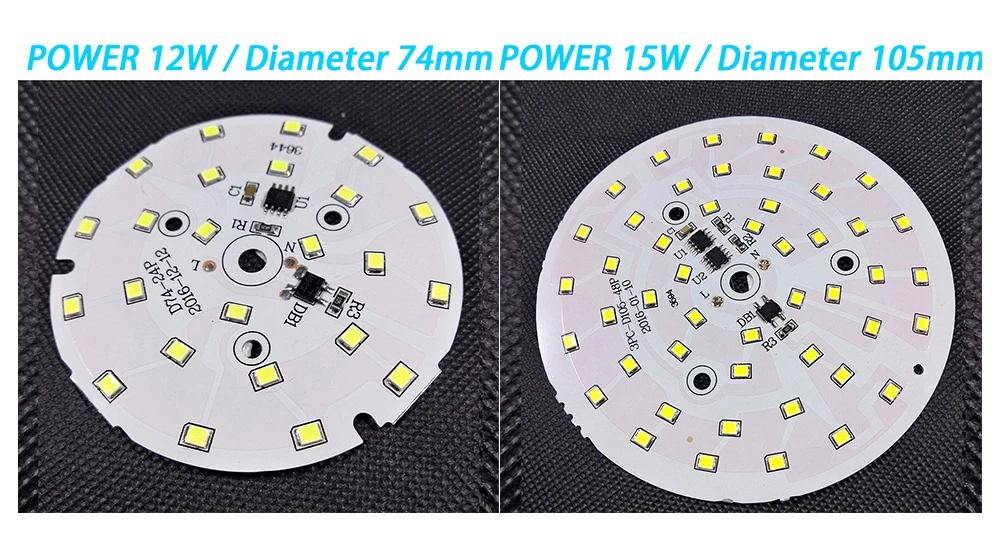 DIY светодиодный светильник SMD 12 Вт, 9 Вт, 7 Вт, 5 Вт, 3 Вт, COB чип, AC220V-240V вход, умный IC драйвер, светильник с бусинами