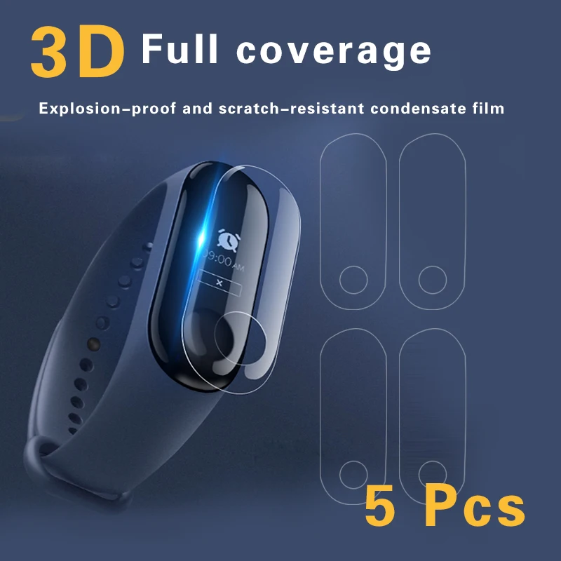 xiaomi band 3 5pcs/Lot For Xiaomi Mi Band 3 Screen Protector Miband3 HD Ultra Thin Anti-scratch Protective Film asling ultra thin protective film for xiaomi mi 6x