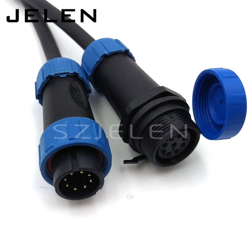 Sy17108 Pin Waterproof Plug Connector Power Wire 8 Cable Connectors huismerk kopen in de aanbieding