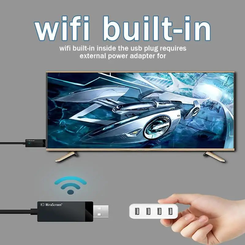 MiraScreen CS1 AM8258B 600 МГц 128 МБ 1 Гб 1080P беспроводной WiFi Дисплей ТВ Ключ Приемник Miracast провод WiFi Дисплей ТВ ключ