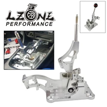 LZONE-pour Acura RSX / K série moteur par exemple EK DC2 EF billette boîte de vitesses/véritable Fiber de carbone pommeau de changement de vitesse sphérique manuelle