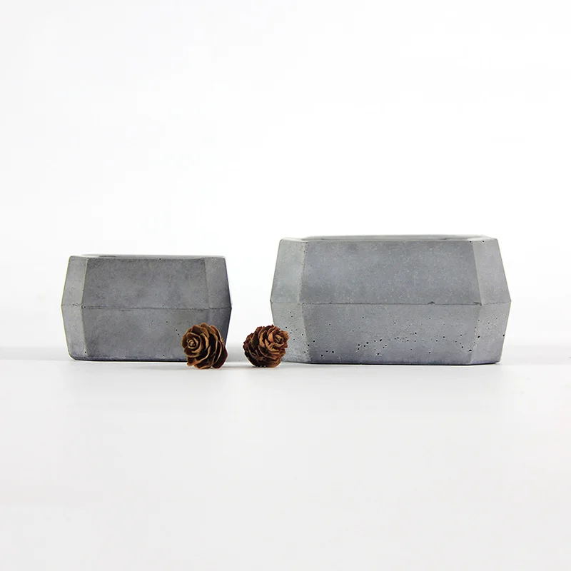 

Cement concrete handicraft decoration mould desktop storage box, jewelry box, flower pot silicone mold