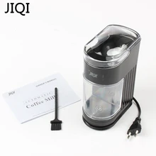 JIQI 110 В/220 В домашняя кофемолка, электрическая портативная мельница для заусенцев, эспрессо, кофемолка для зерен, кофеварка для порошка, 120 Вт