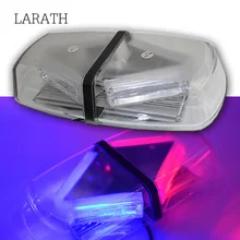 Red/Yellow/Blue/White 72W Car Roof Emergency Strobe Lights LED COB Bar Police Emergency Warning Fireman Flash LED Police Light