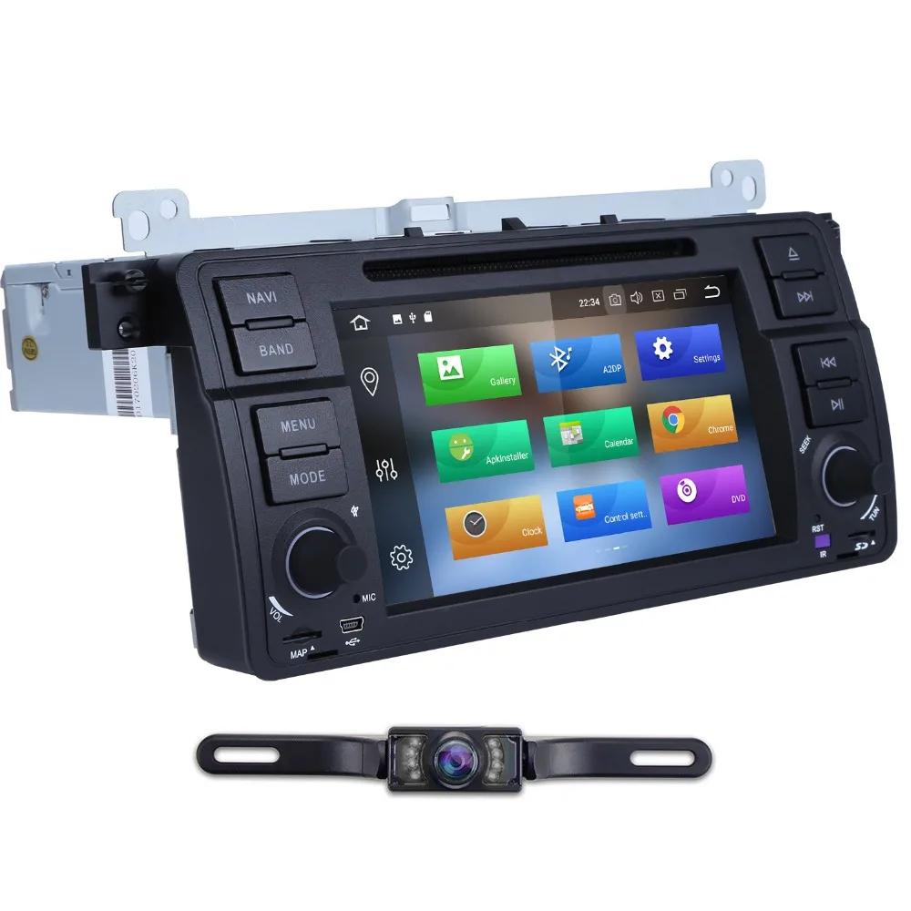 

Android 8.0 1Din gps Autoradio Car DVD Player Multimedia For BMW E46 M3 navigation double din over 75 Coupe Touring convertible