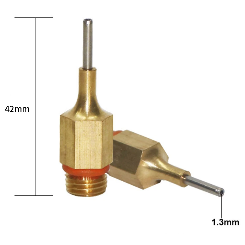 Малый диаметр Apture 1 мм 1,3 мм сопло горячего расплава клея медная насадка, 1X36 мм 1,3X42 мм