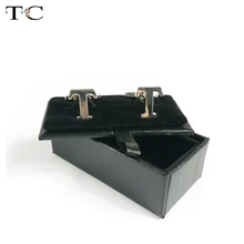 Акция, ограниченная Подарочная коробка, 60 шт./лот, черные мужские запонки, Подарочный чехол для хранения, шкатулка для ювелирных изделий