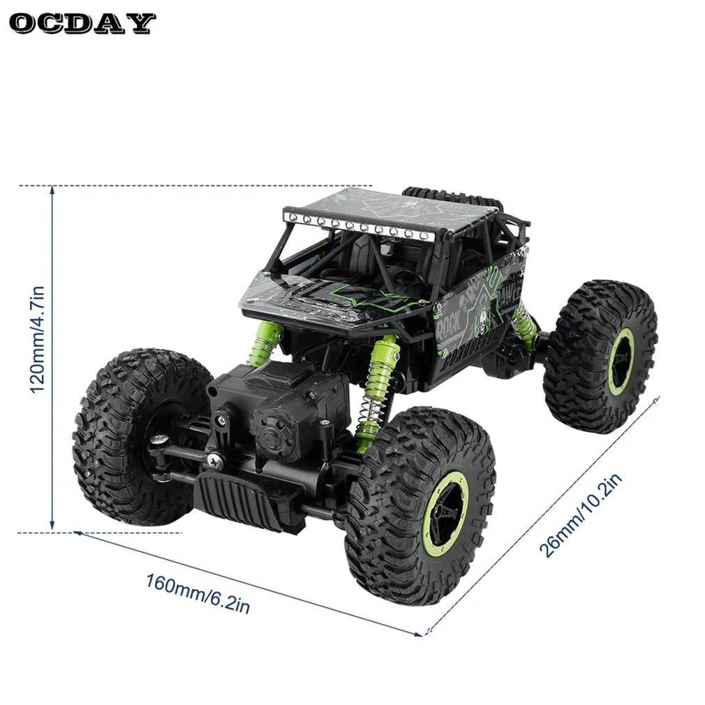 2,4 GHz RC автомобиль 4WD Рок Гусеничный ралли скалолазание автомобиль 4x4 двойные двигатели Bigfoot автомобиль пульт дистанционного управления модель внедорожника детские игрушки