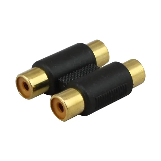 Female to Female F/F 2 RCA AV Cable Joiner Coupler Component Audio