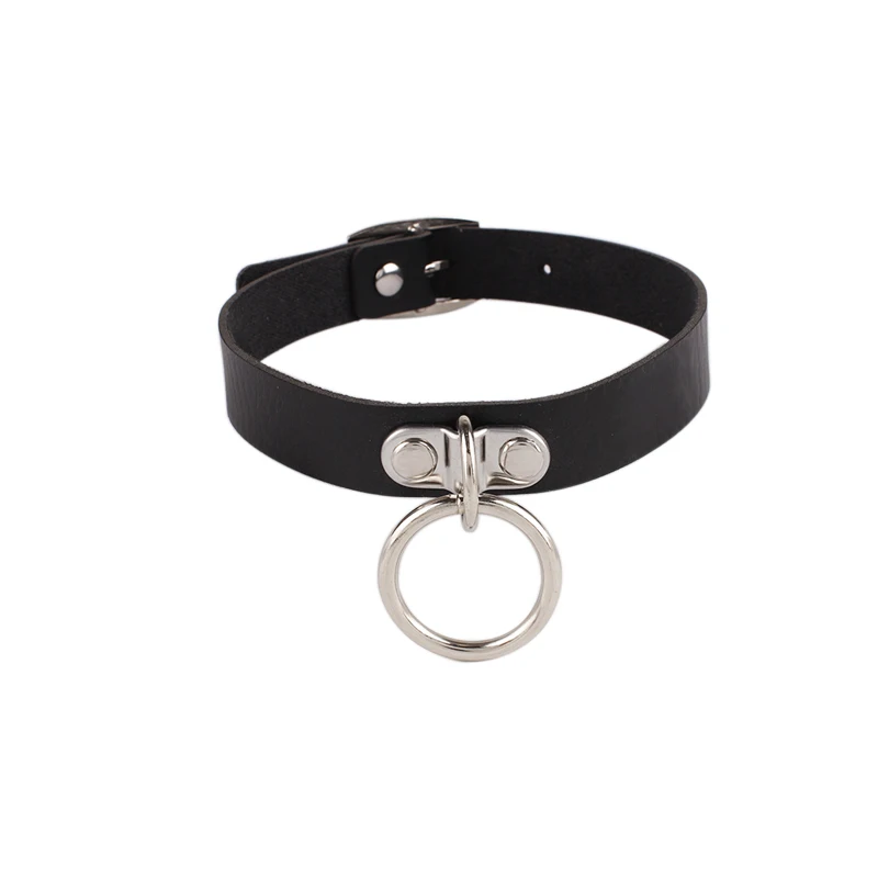 

Meajoe Trendy Sexy Punk Gothic Leather Studded Choker Necklace Charm Round Collar Necklaces Women Jewelry Gift
